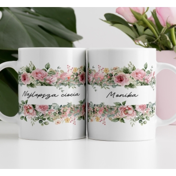 Kubek z nadrukiem - personalizowany prezent dla cioci