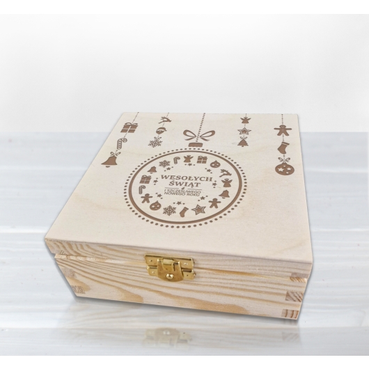 Pudełko z grawerem - prezent na święta