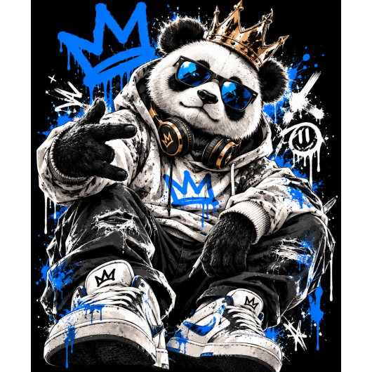 Plakat - Panda w stylu graffiti