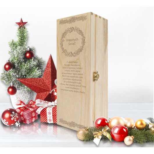 Skrzynka na wino - prezent z okazji Świąt Bożego Narodzenia