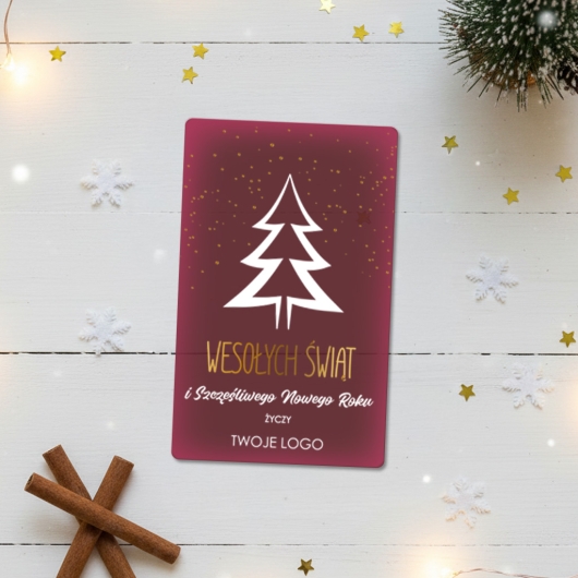 Akrylowa karta świąteczna 10x15cm