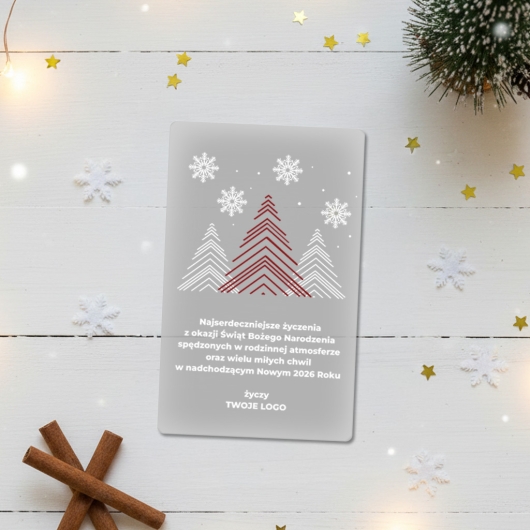 Akrylowa karta świąteczna 10x15cm