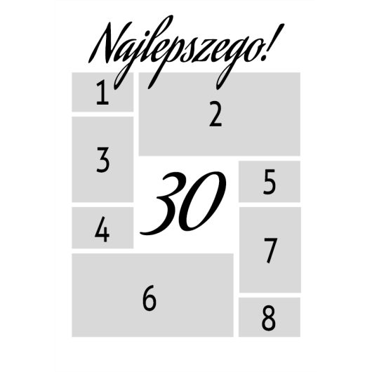 Plakat -  personalizowany prezent z okazji 30 urodzin