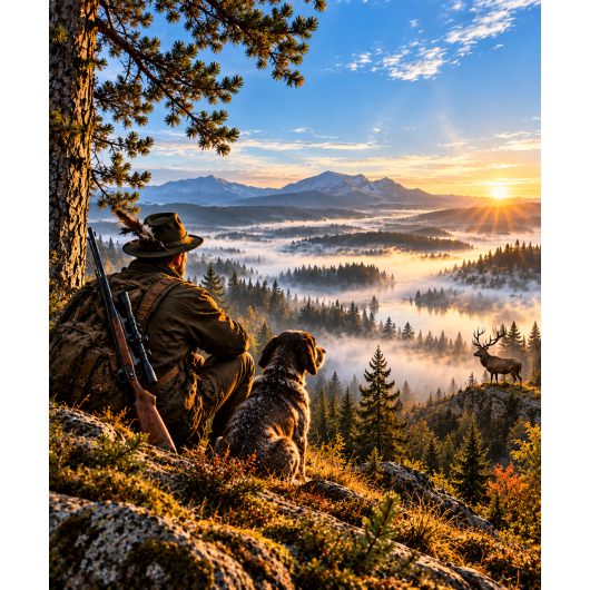 Plakat - Poranek na czatach