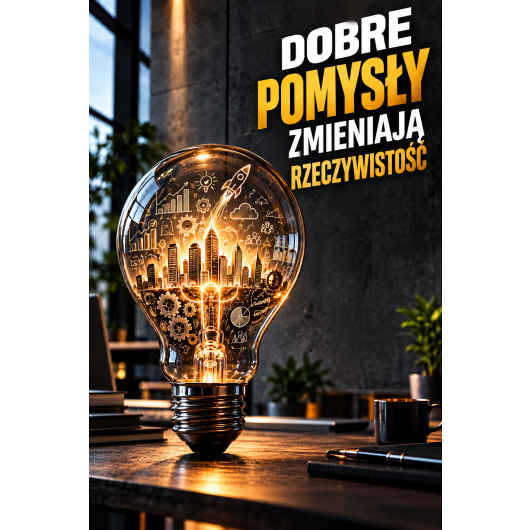 Plakat - Dobre pomysły zmieniają rzeczywistość