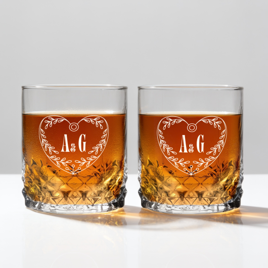 Szklanki Valse do whisky z nadrukiem - Rocznica